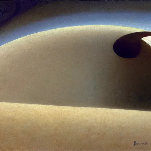 Image similar to detailed painting of a dune spaceship, bouguereau