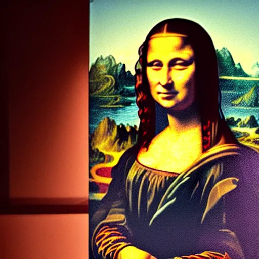 Image similar to Kim Kardashian dressed as the Mona Lisa