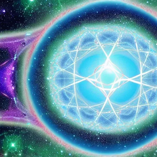 Image similar to quantum entangled matter supercharged by supernovas xt zzzz ( ( ( ( ( 3 4 ) symmetrical. geometrical.