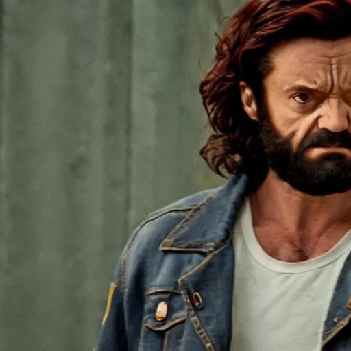 Prompt: wolverine in stranger things