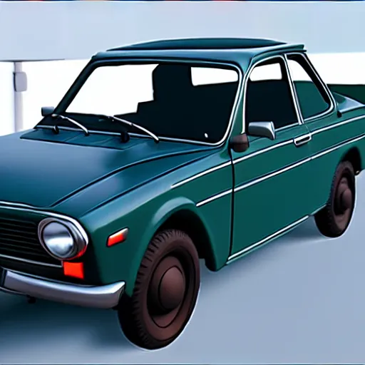 Image similar to a car Lada 1300, cinematic color grading , unreal engine, hyperrealistic, dynamic lighting, highly detailed, studio light