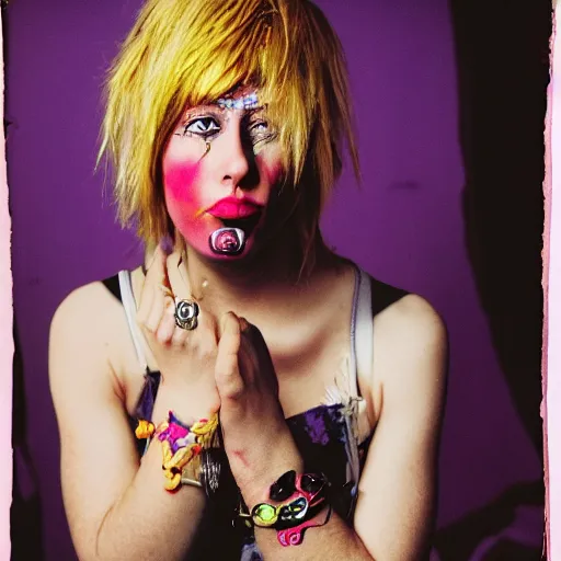 Image similar to Punk girl by Cindy Sherman