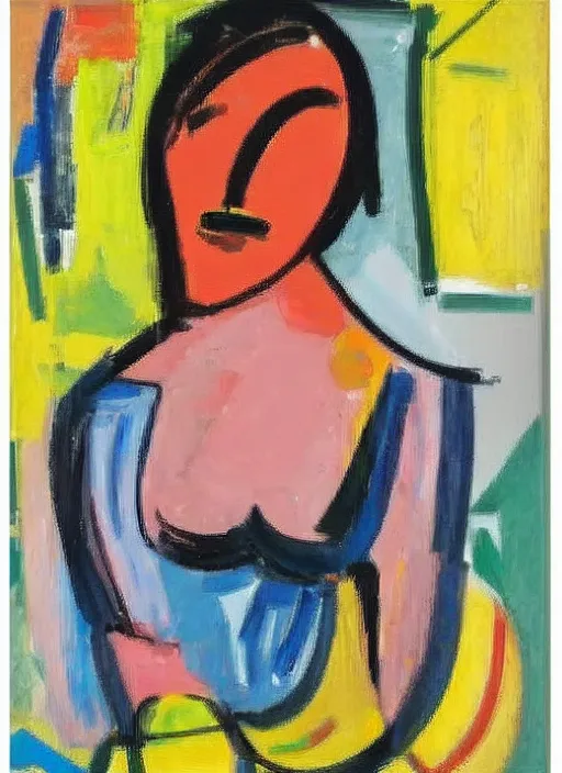 Image similar to portrait of a girl, painting by willem de kooning, expressive abstractionism, many stiff relief strokes of oil on canvas,