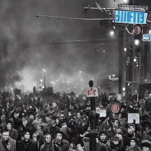 Image similar to January 6 riot in the style of Zack Schneider film