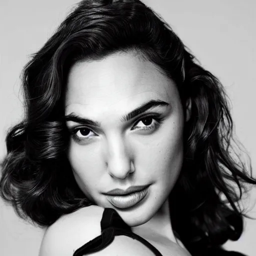 Image similar to portrait of gal gadot by mario testino, 1 9 4 0 s hairstyle, headshot, detailed, award winning, sony a 7 r