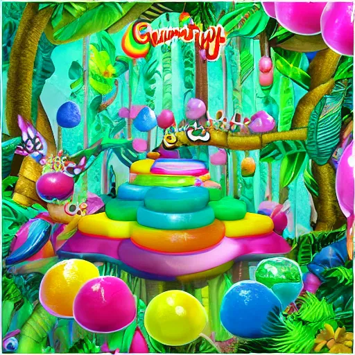 Image similar to gumdrop rainforest