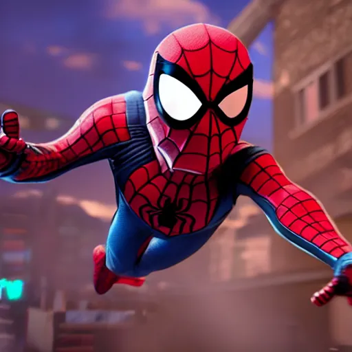 Image similar to minion spider-man, UHD, 4k, highly detailed