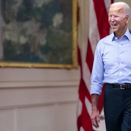 Prompt: Joe Biden wearing a skirt