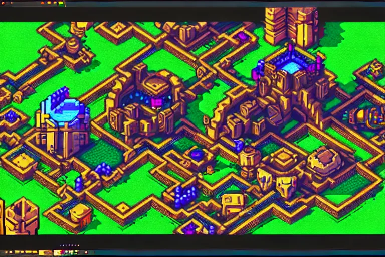 Image similar to overwatch map beautiful detailed pixelart by albertov in the style of quest for glory remake, intricate details, beautifully dithered gradients, volumetric lighting, cgsociety, artstation, 2 d