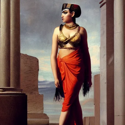 Prompt: Cleopatra wearing modern clothing