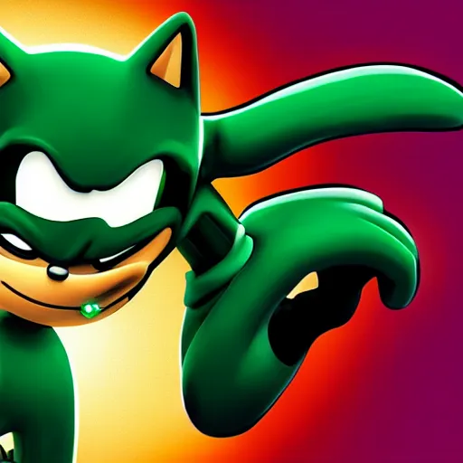 Image similar to sonic as the green lantern