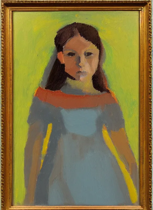 Image similar to portrait of a girl, expressive abstractionism, many small hard relief strokes of oil on canvas with high detail
