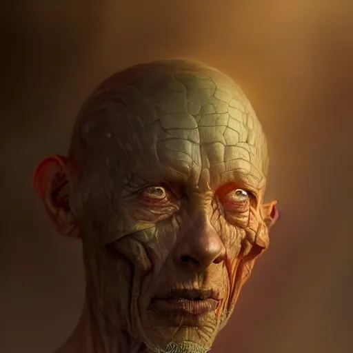 Image similar to a hyper - realistic character concept art portrait of an antimatter being with an energy body, depth of field background, artstation, award - winning realistic sci - fi concept art by jim burns and greg rutkowski, beksinski, a realism masterpiece, flesh - tone color palette, james gilleard, bruegel, alphonse mucha, and yoshitaka amano.