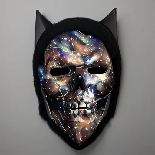 Image similar to galaxy skull gothic mask