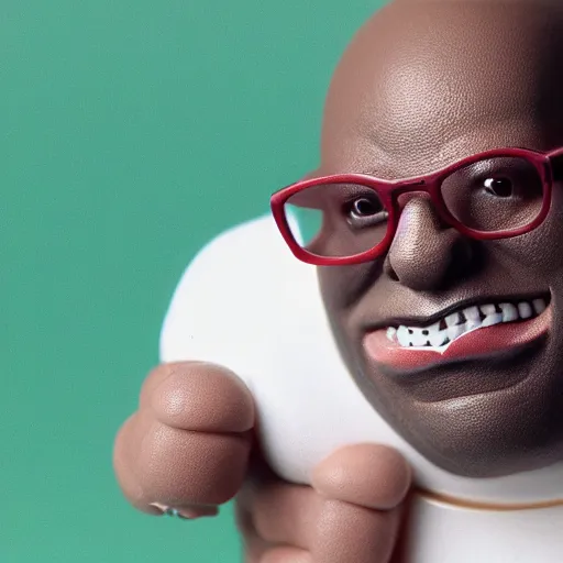 Prompt: dj carl cox as nendoroid, kodak film