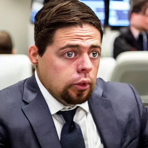 Image similar to the face of a day trader who just lost it all