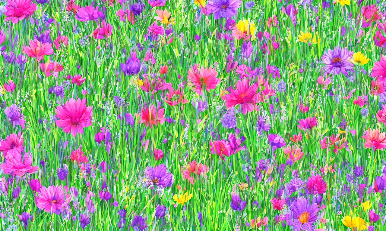 Prompt: happy birthday, field flowers, danish cookery, 3 d art, digitial illustration, nordic pastel colors, perfect lightning