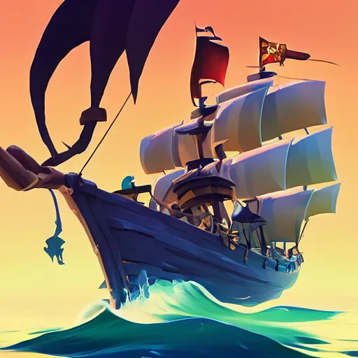 Image similar to painting jack the pirate on sea of thieves game avatar hero smooth face median photoshop filter cutout vector behance hd by jesper ejsing, by rhads, makoto shinkai and lois van baarle, ilya kuvshinov, rossdraws, illustration, art by ilya kuvshinov and gustav klimt