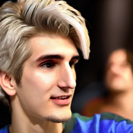 Image similar to really handsome gigachad xqc gigachad gambling : : realistic : : 1 dslr : : 1 - - quality 2