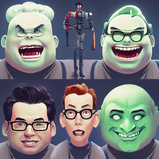 Image similar to face icon stylized minimalist ghostbusters, loftis, cory behance hd by jesper ejsing, by rhads, makoto shinkai and lois van baarle, ilya kuvshinov, rossdraws global illumination
