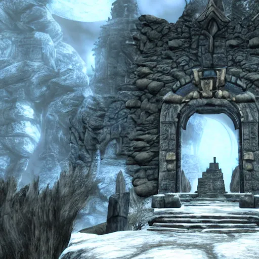 Image similar to dream gate to skyrim