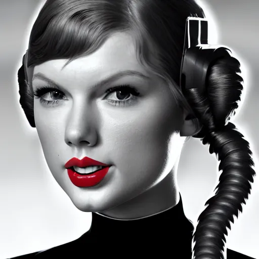 Image similar to Portrait of Taylor Swift as Princess Leia in Star Wars, professional digital painting, smooth, sharp focus, Unreal Engine 5, 8K