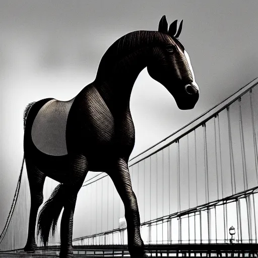 a striped horse without a rider wearing a top hat Stable Diffusion