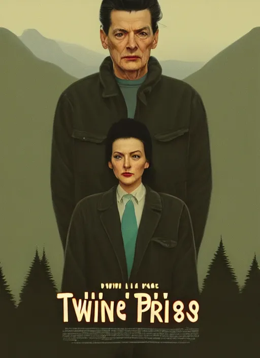 Prompt: twin peaks movie poster art, portrait of chechu nieto, from scene from twin peaks, clean, simple illustration, nostalgic, domestic, highly detailed, digital painting, artstation, concept art, smooth, sharp focus, illustration, artgerm, donato giancola, joseph christian leyendecker, wlop
