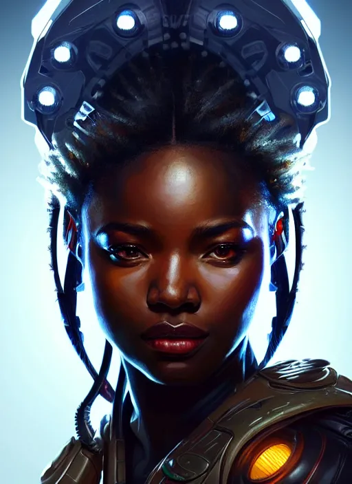 Image similar to portrait of apex legends, the predator, intricate, elegant, glowing lights, highly detailed, digital painting, artstation, glamor pose, concept art, smooth, sharp focus, illustration, art by artgerm and greg rutkowski, artey freytag