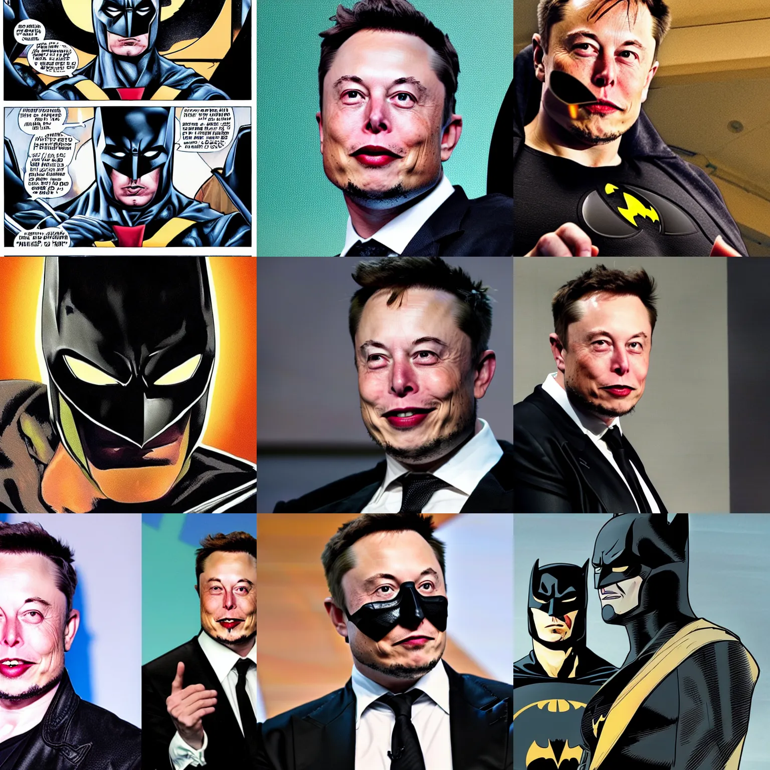 Prompt: Elon Musk as Batman