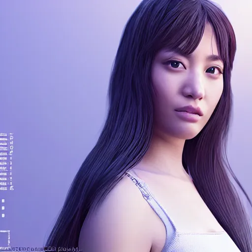 Prompt: “hyperrealistic ultra detailed unreal engine 5 RTX raytracing nvidia hairworks render of portrait of the most beautiful girl very high detailed. By Charli Amani. By Tsubasa Nakai. Photorealistic render”