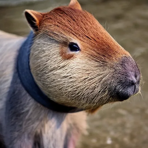 Prompt: a capybara in a suit