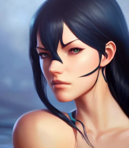 Prompt: beautiful portrait of Nico Robin , character design by charlie bowater, ross tran, artgerm, and makoto shinkai, detailed, soft lighting, rendered in octane