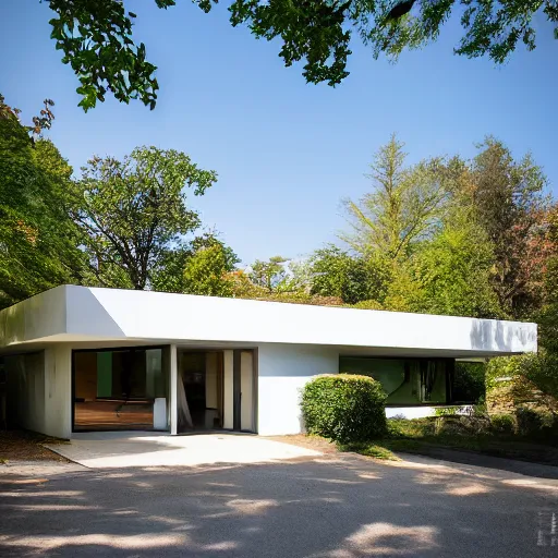 Image similar to late late modernist home, front house exterior photo