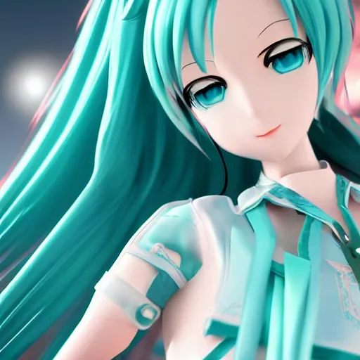 Prompt: miku hatsune, highly detailed, rtx render, anatomically correct