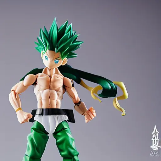 Prompt: gon freecss, hunterxhunter, actionfigure, product shoot, studio lighting