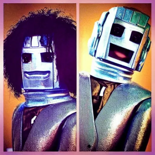 Image similar to “Michael Jackson as a cybermen from Dr Who”