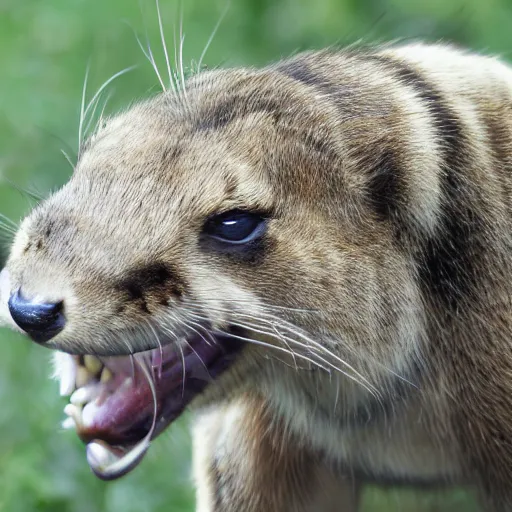 Image similar to small sabertooth, photo taken in kitchen