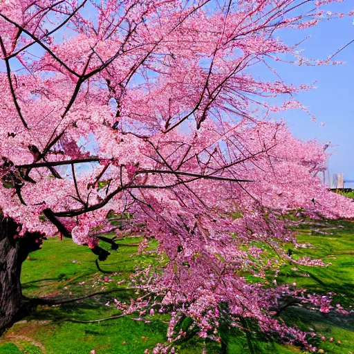Image similar to fallen sakura tree