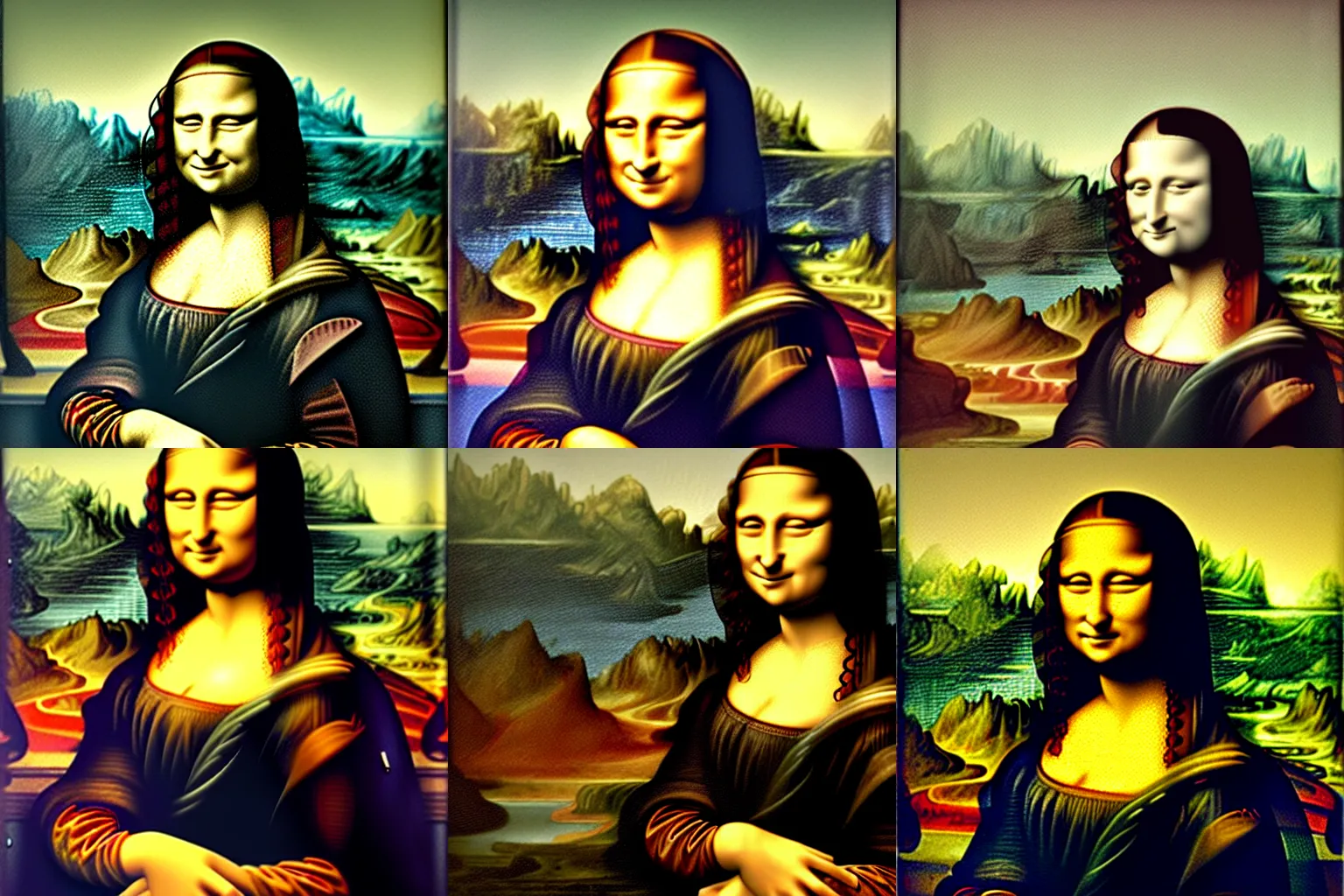 Prompt: The Mona Lisa by Andrew Hussie, Oil Painting