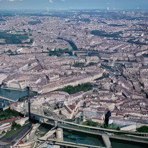 Image similar to Courbevoie viewed from a plane