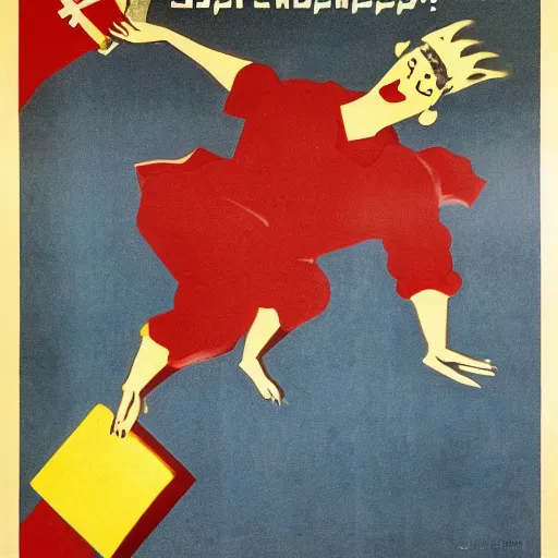 Prompt: a soviet propaganda poster about cheese, the hero of the proletariat