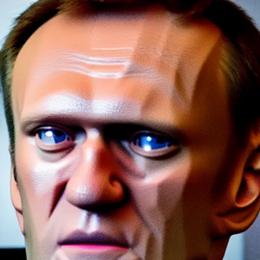 Image similar to alexey navalny takes a selfie in front of dead rotten face of putin in coffin, insane details, clear face and eyes, textured, 8 k, professional photography