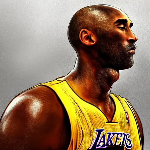 Prompt: kobe bryant kissing a turtle in heaven, amazing digital art, amazing detail, fantasy art, artstatiom, cgsociety, epic art