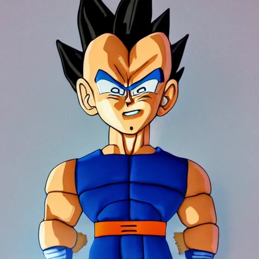 Image similar to Vegeta made from cookie, baking artwork, extremely detailed, 8k, trending on Artstation