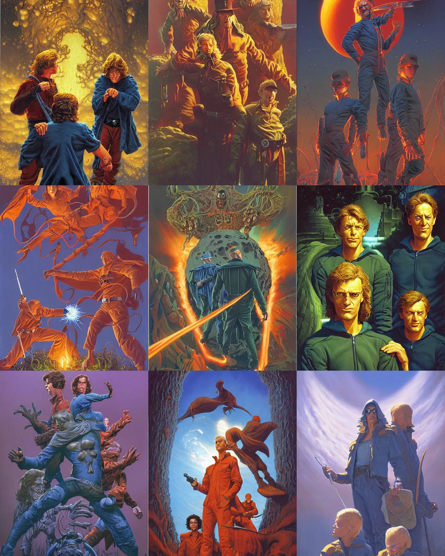 Prompt: painting by Darrel K Sweet. Michael Whelan. Hildebrandt Brothers.