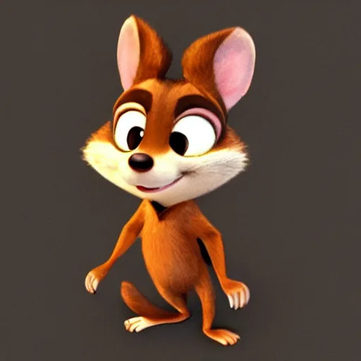 Prompt: basil mouse detective, pixar style, character adoptable, highly detailed, rendered, raytracing, cgi animated, 3 d demo reel avatar, style of maple story and zootopia, cool clothes, soft shade, soft lighting