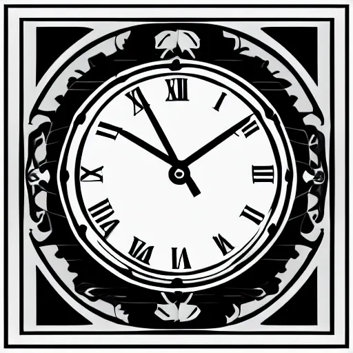 Image similar to vector drawing clock