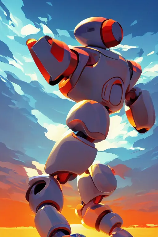 Image similar to metabots medabots medarotto medarot robot minimalist comics, behance hd by jesper ejsing, by rhads, makoto shinkai and lois van baarle, ilya kuvshinov, rossdraws global illumination ray tracing hdr radiating a glowing aura