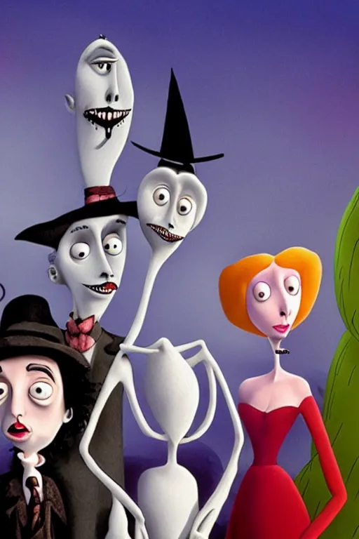 Image similar to tim burton animated feature